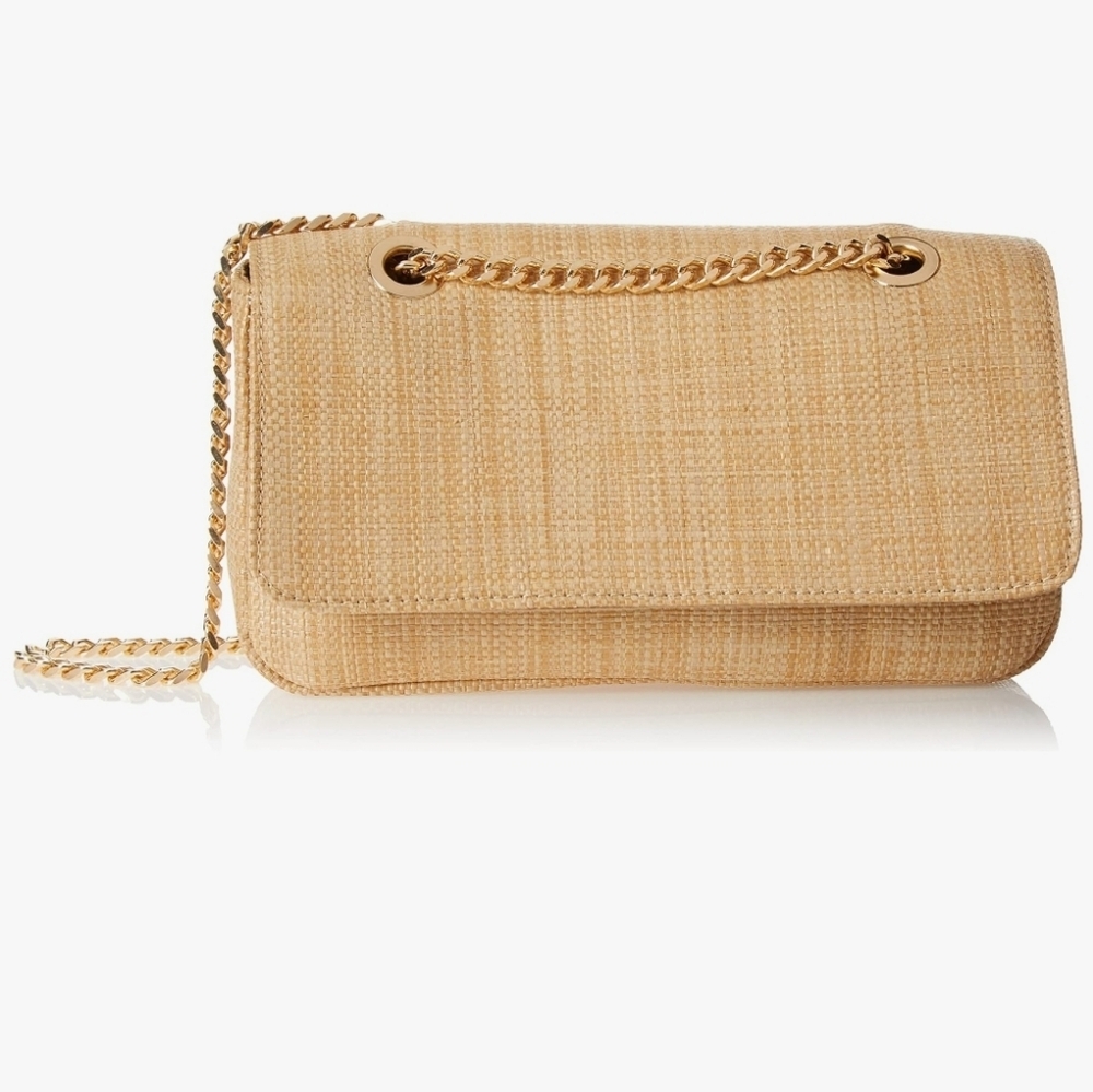 NWT, The Drop Rattan Shoulder Bag with adjustable Strap, K4